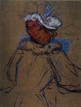 Тулуз-Лотрек Рыжеволосая женщина вид сзади. 1891г